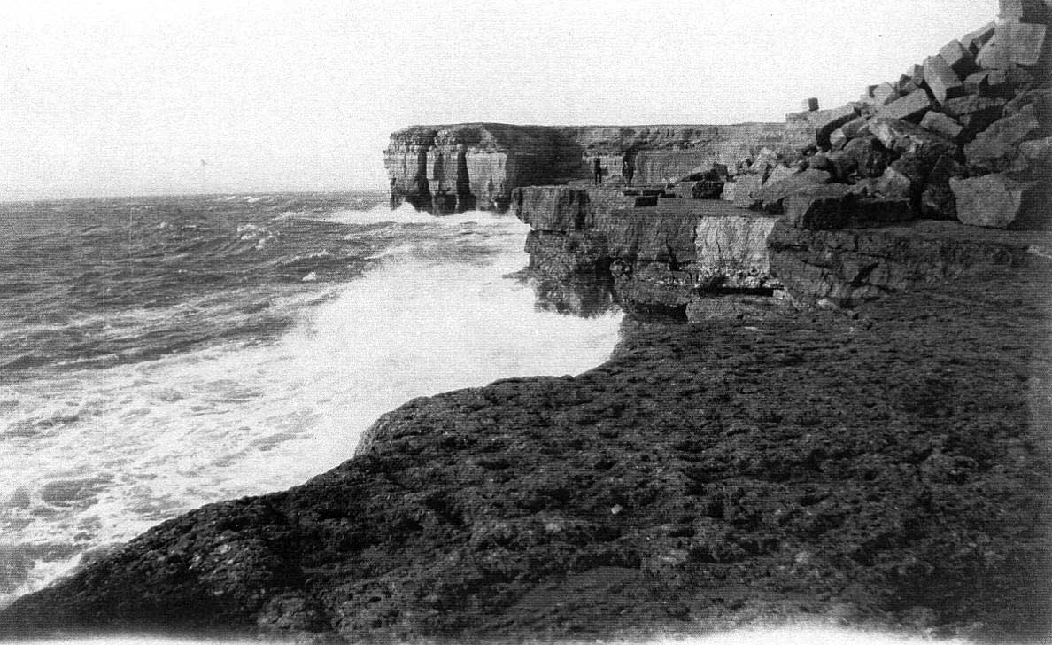 Early Years Shipwreck West Cliff from Towards the Bill looking South