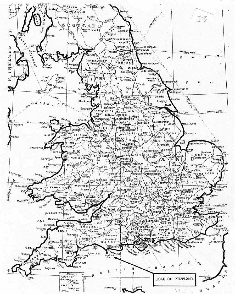 Portland Our Home Map of England